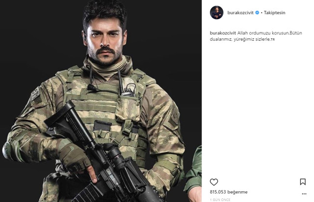 Burak Özçivit'e Erol Köse'den Afrin paylaşımı tepkisi