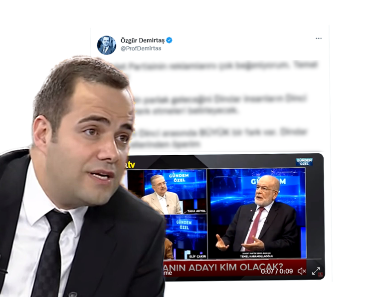 Özgür Demirtaş’tan Temel Karamollaoğlu’na övgüler